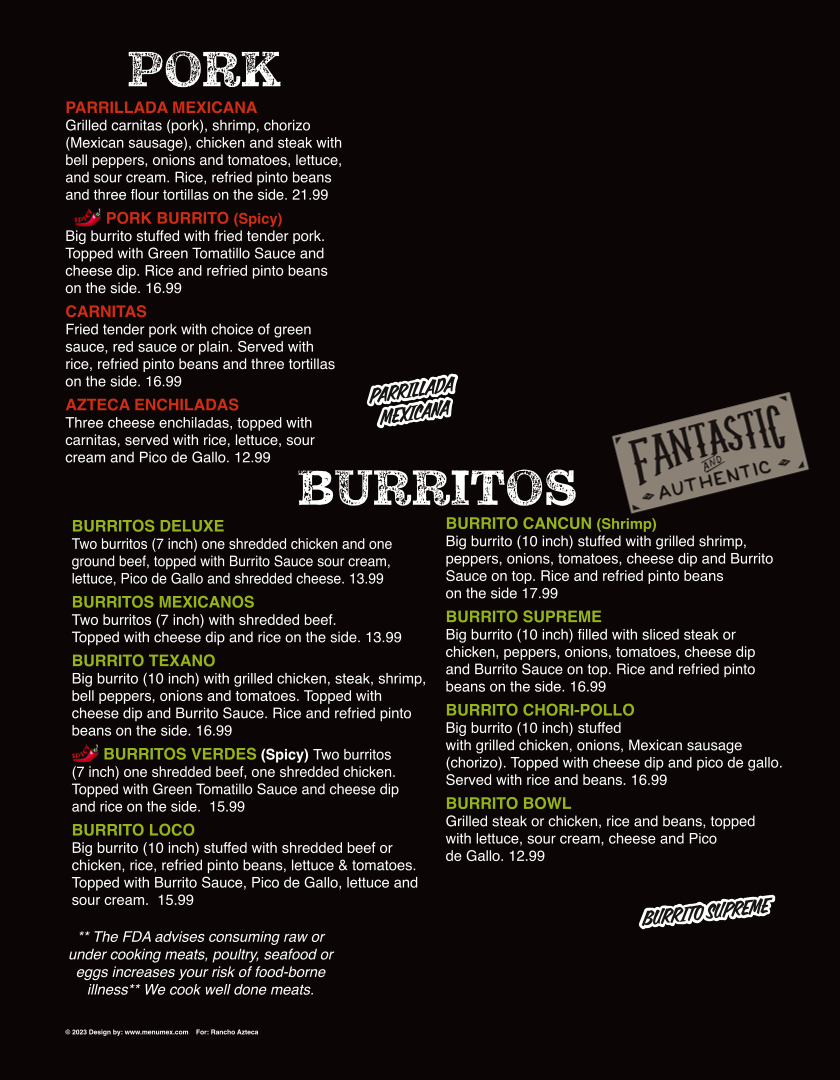 Menu Rancho Azteca-8
