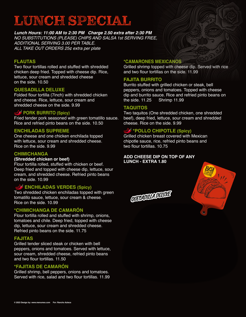 Menu Rancho Azteca-9